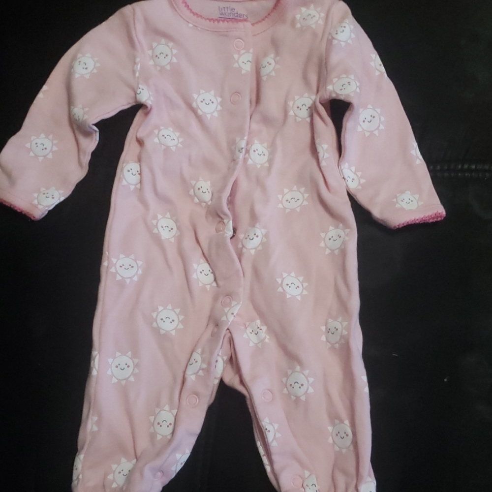 Baby pajamas with matching hat